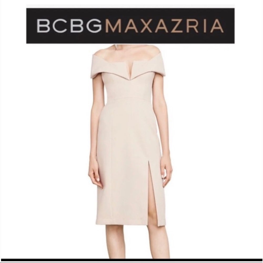 TREND: Pastel BCBGMAXAZRIA Marquis Blush Pink Dress Party Wedding Event Size 0